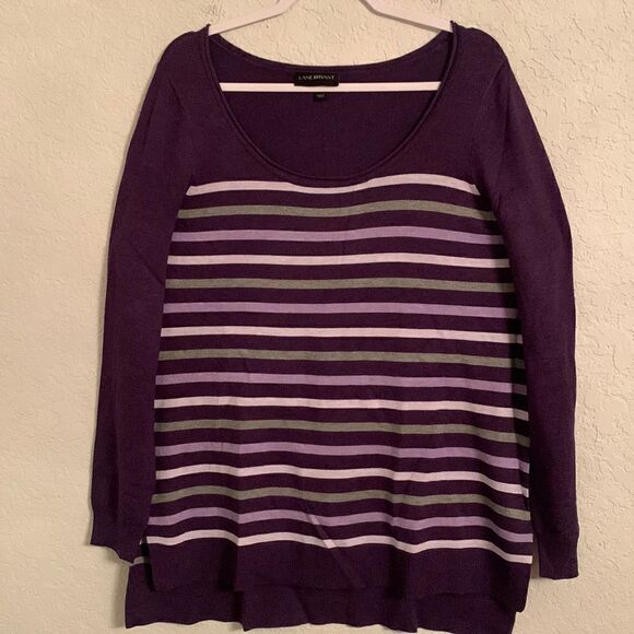 Lane Bryant Sweaters - Lane Bryant Stripped Pullover Sweater Size 18/20